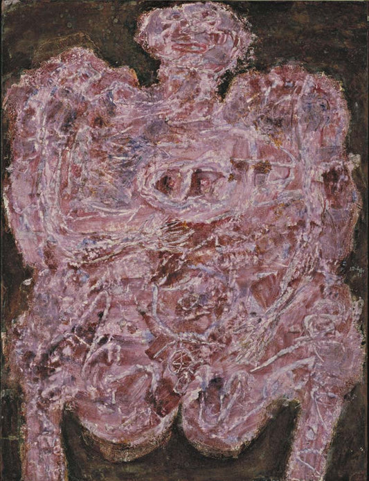 Jean Dubuffet - Blue Short Circuit, modernist poster print A2 poster print