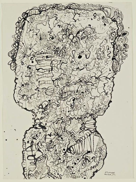 Jean Dubuffet - Evolving Portraits, modernist poster print A2 poster print