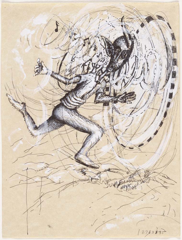 Jonathan Borofsky - Untitled at 2,783,195, modernist poster print A2 poster print