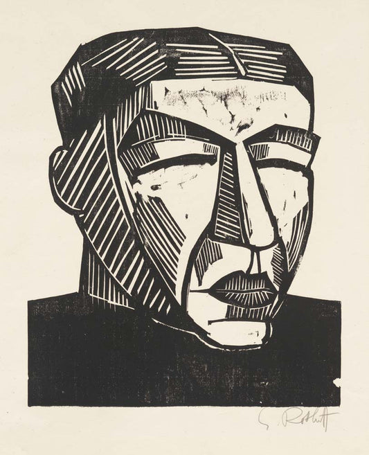 Karl Schmidt-Rottluff - Mother, Ten Woodcuts , modernist poster print A2 poster print