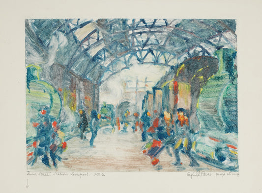 Lime Street Station Liverpool No. 2  by Cyril Power,   modernist poster print