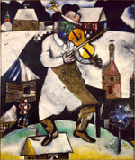 The Fiddler (c1912) by Marc Chagall,A3(16x12")Poster