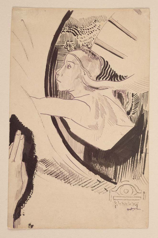 Odilon Redon - Diana, modernist poster print A2 poster print