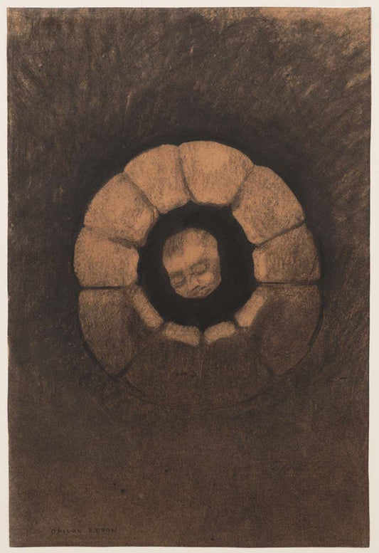 Odilon Redon - The Well, modernist poster print A2 poster print