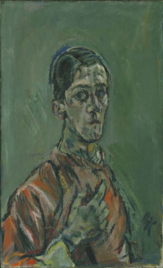 Oskar Kokoschka - Self-Portrait, modernist poster print A2 poster print