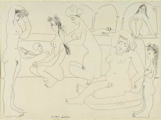 Pablo Picasso - The Pool, modernist poster print A2 poster print