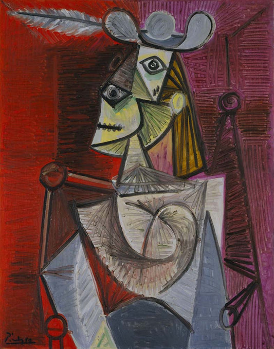 Pablo Picasso - Woman in an Armchair, modernist poster print A2 poster print