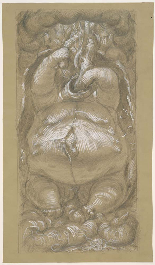 Paul Cadmus - Gluttony, modernist poster print A2 poster print