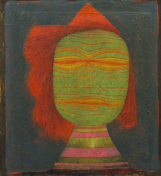 Paul Klee - Actor's Mask, modernist poster print A2 poster print