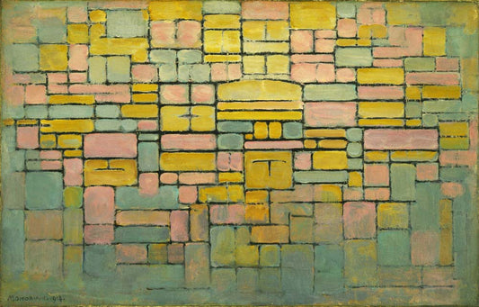 Piet Mondrian - Tableau no. 2 Composition no. V, modernist poster print A2 poster print