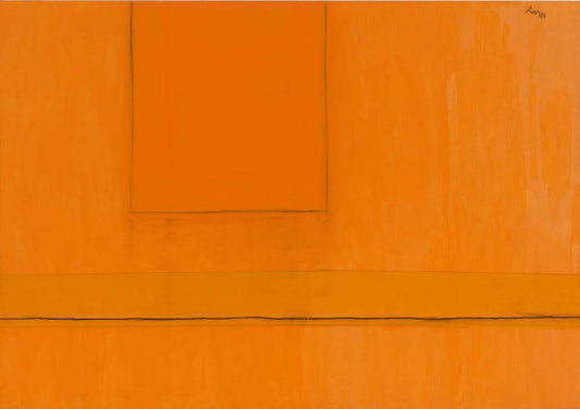 Robert Motherwell - Open Number 24 in Variations of Orange A2 poster print