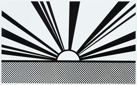 Roy Lichtenstein - Landscape 4 , modernist poster print A2 poster print