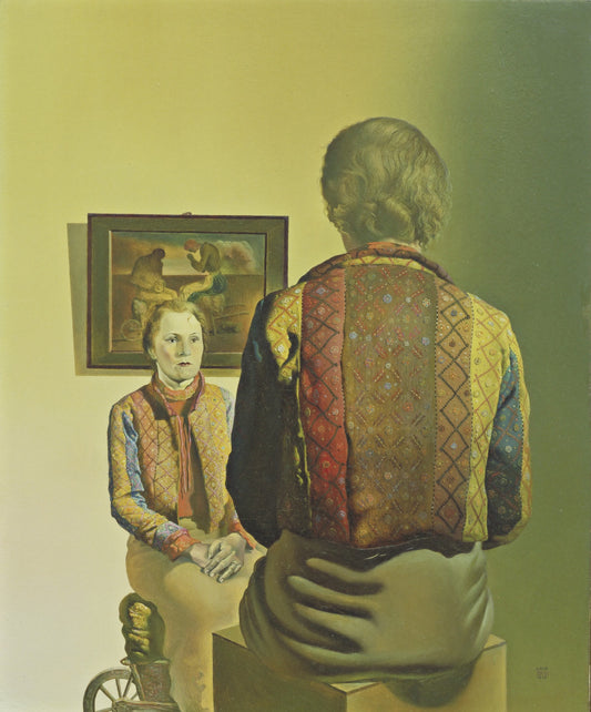 Salvador Dalí - Portrait of Gala, modernist poster print