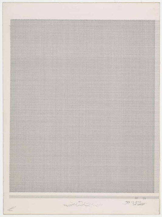Sol LeWitt - Vertical and Horizontal Lines, modernist poster print A2 poster print