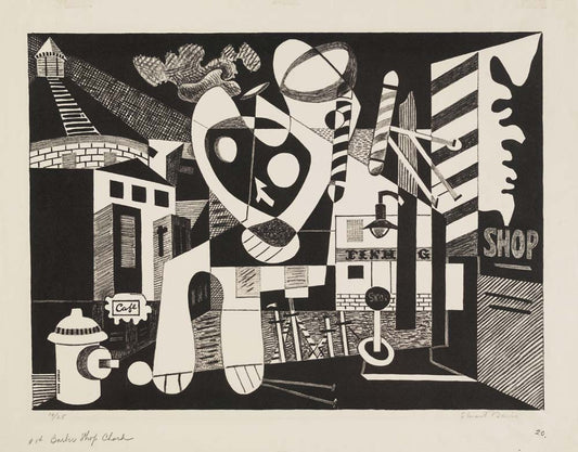 Stuart Davis - Barber Shop Chord, modernist poster print A2 poster print