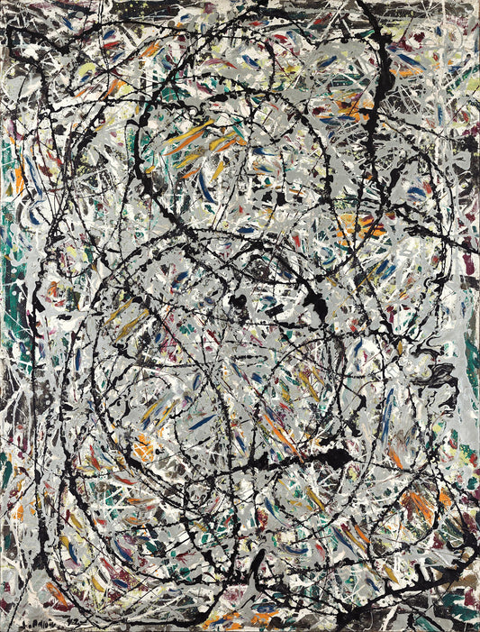 Watery Paths (Sentieri ondulati) 1947, vintage 'drip art' by Jackson Pollock