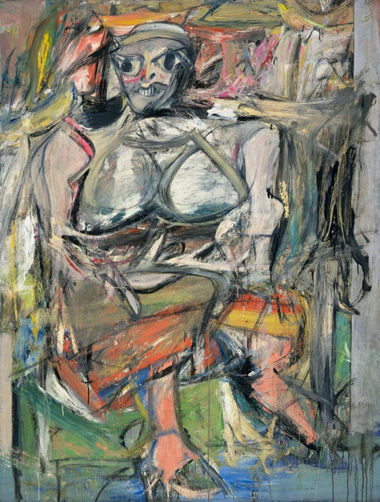 Willem de Kooning - Woman, I, modernist poster print A2 poster print