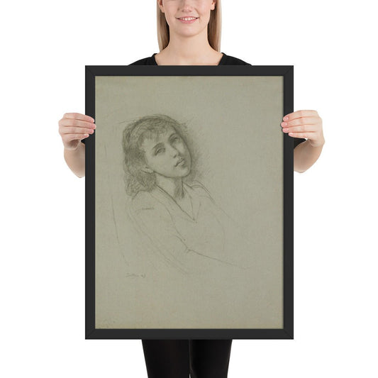 A Young Girl by Balthus, Framed poster