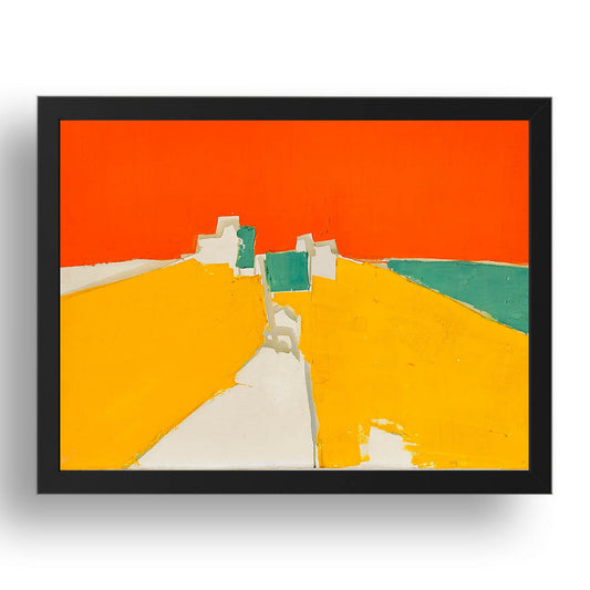 Agrigente (Sicily) 1954 by NICOLAS DE STAËL, Poster Print Wall Art Reproduction