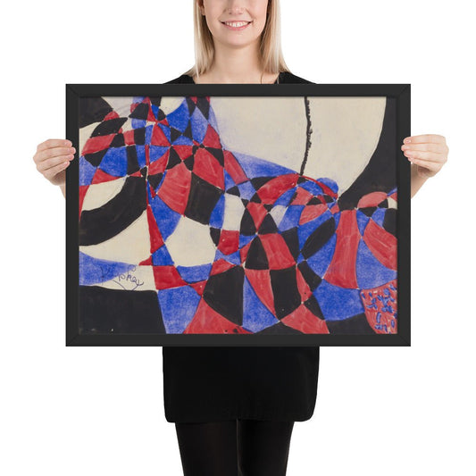 Amorpha Fugue in Two Colors by Frantisek Kupka, Framed poster