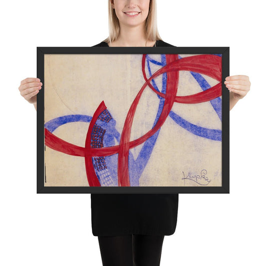 Amorpha Fugue in Two Colors by Frantisek Kupka, Framed poster