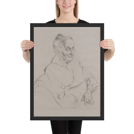 Anna Peter by George Grosz, Framed poster