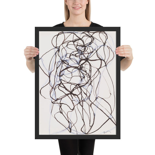Aphrodite Study by Brice Marden, Framed poster