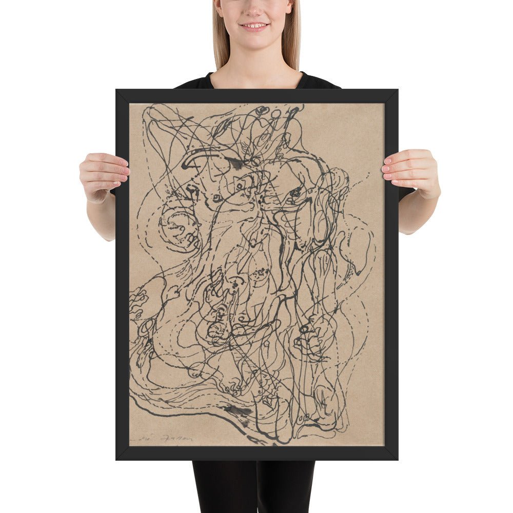 Automatic Drawing by André Masson, Framed poster – Period Prints