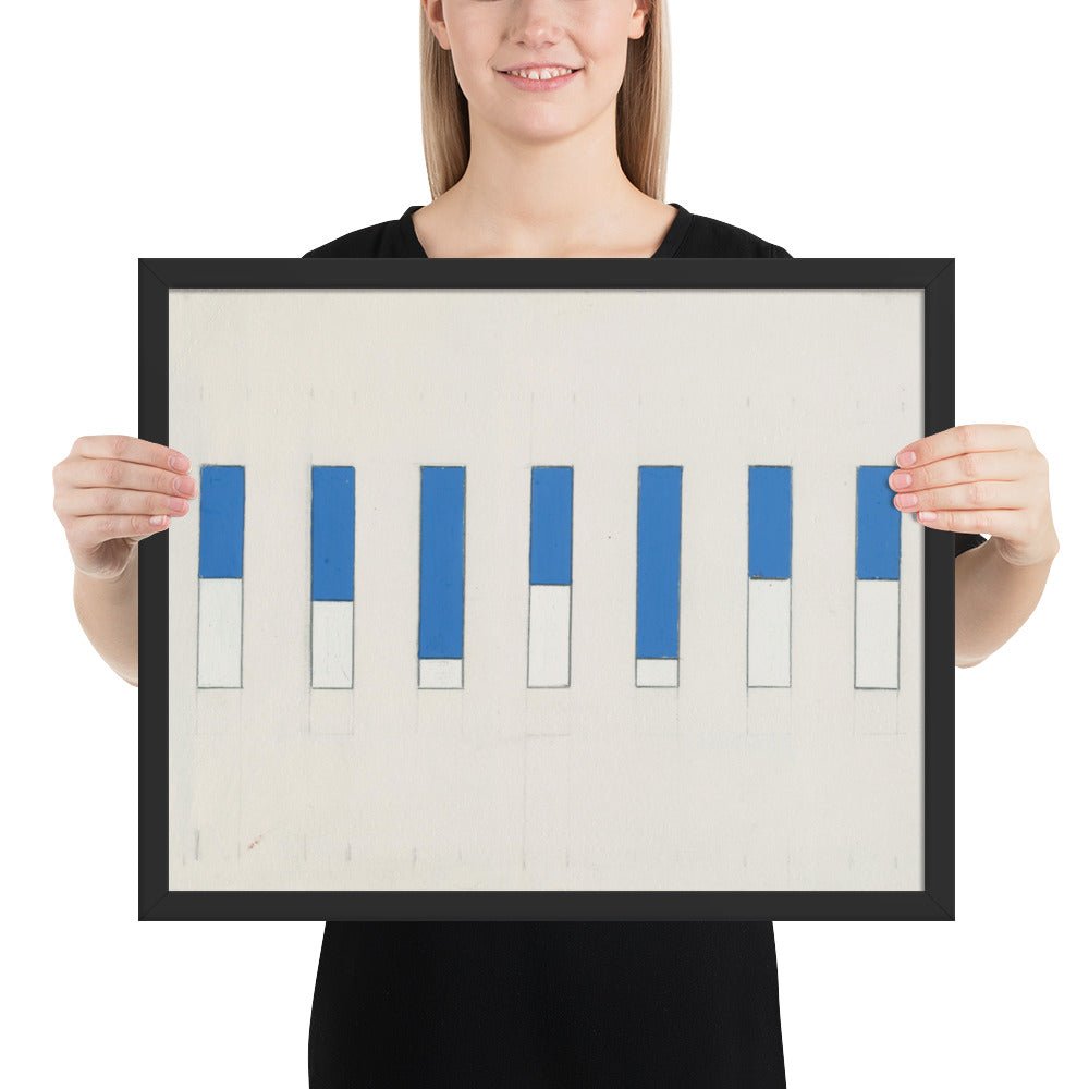 Awnings, Avenue Matignon by Ellsworth Kelly, Framed poster