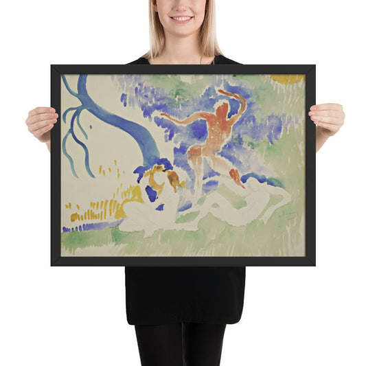 Bacchic Dance by André Derain, Framed poster