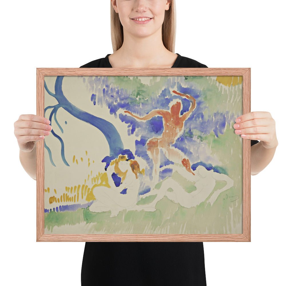 Bacchic Dance by André Derain, Framed poster