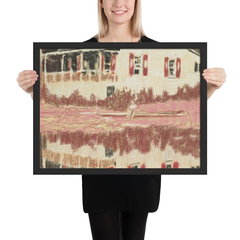 Camp Forestia by Peter Doig, Framed poster