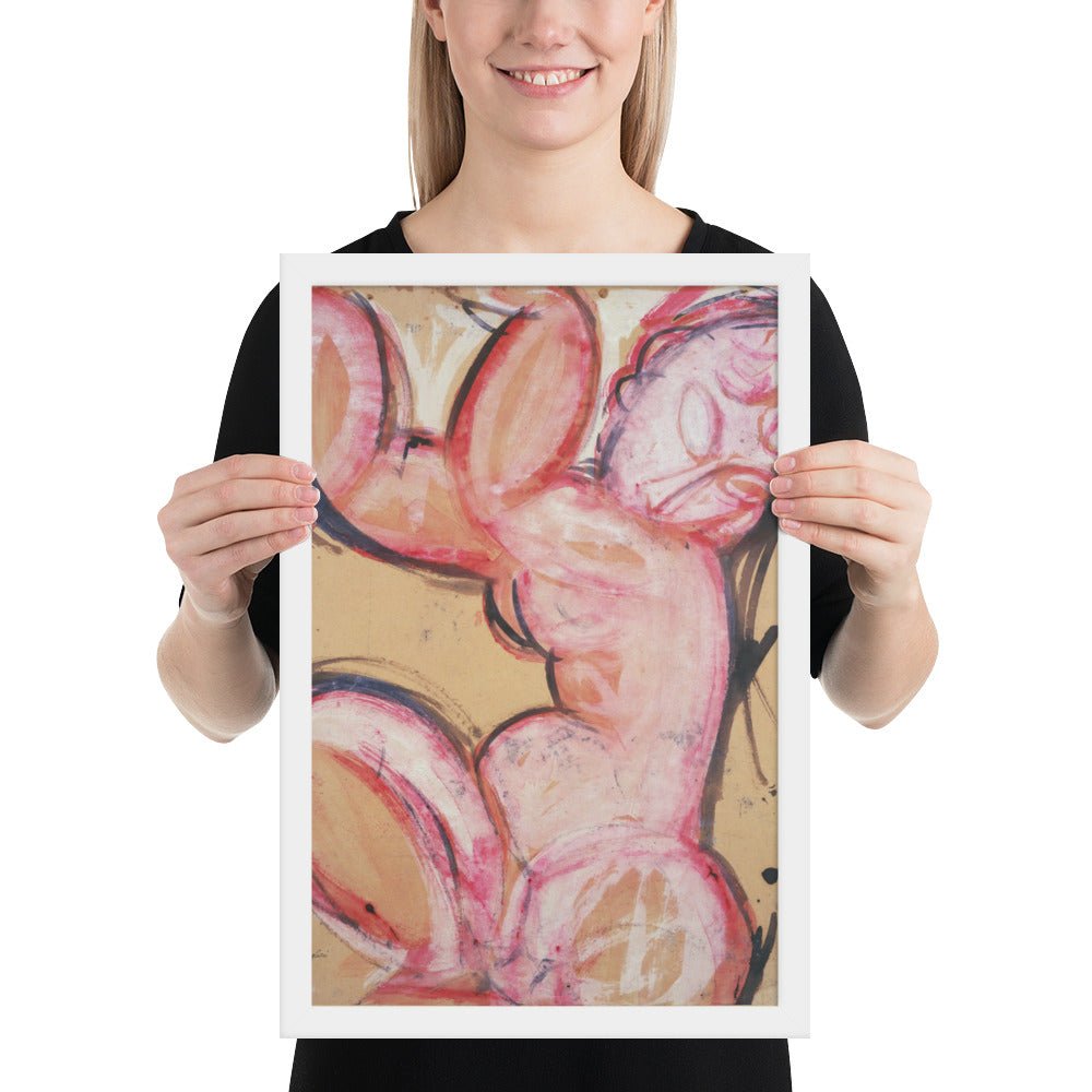 Caryatid by Amedeo Modigliani, Framed poster