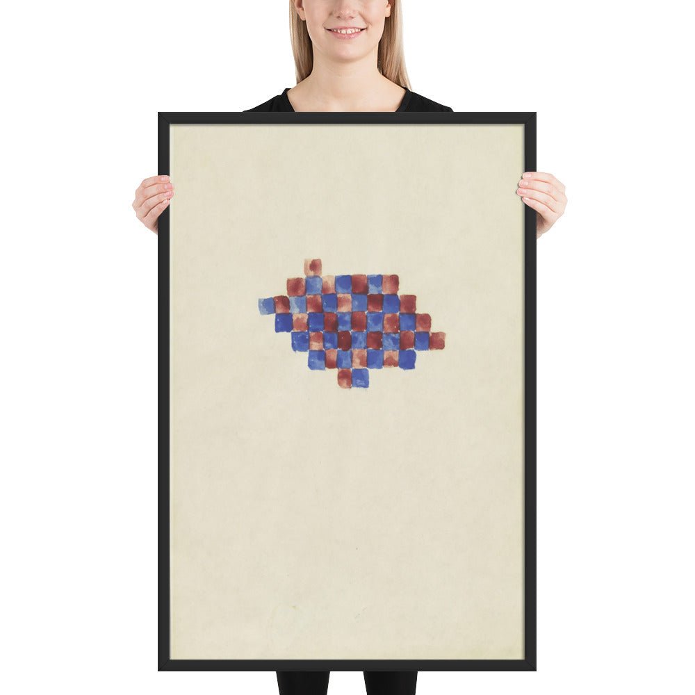 Checker Board Series by Richard Tuttle, Framed poster