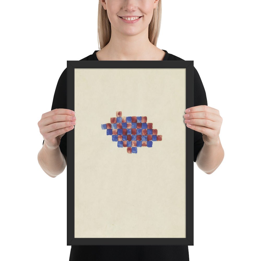 Checker Board Series by Richard Tuttle, Framed poster