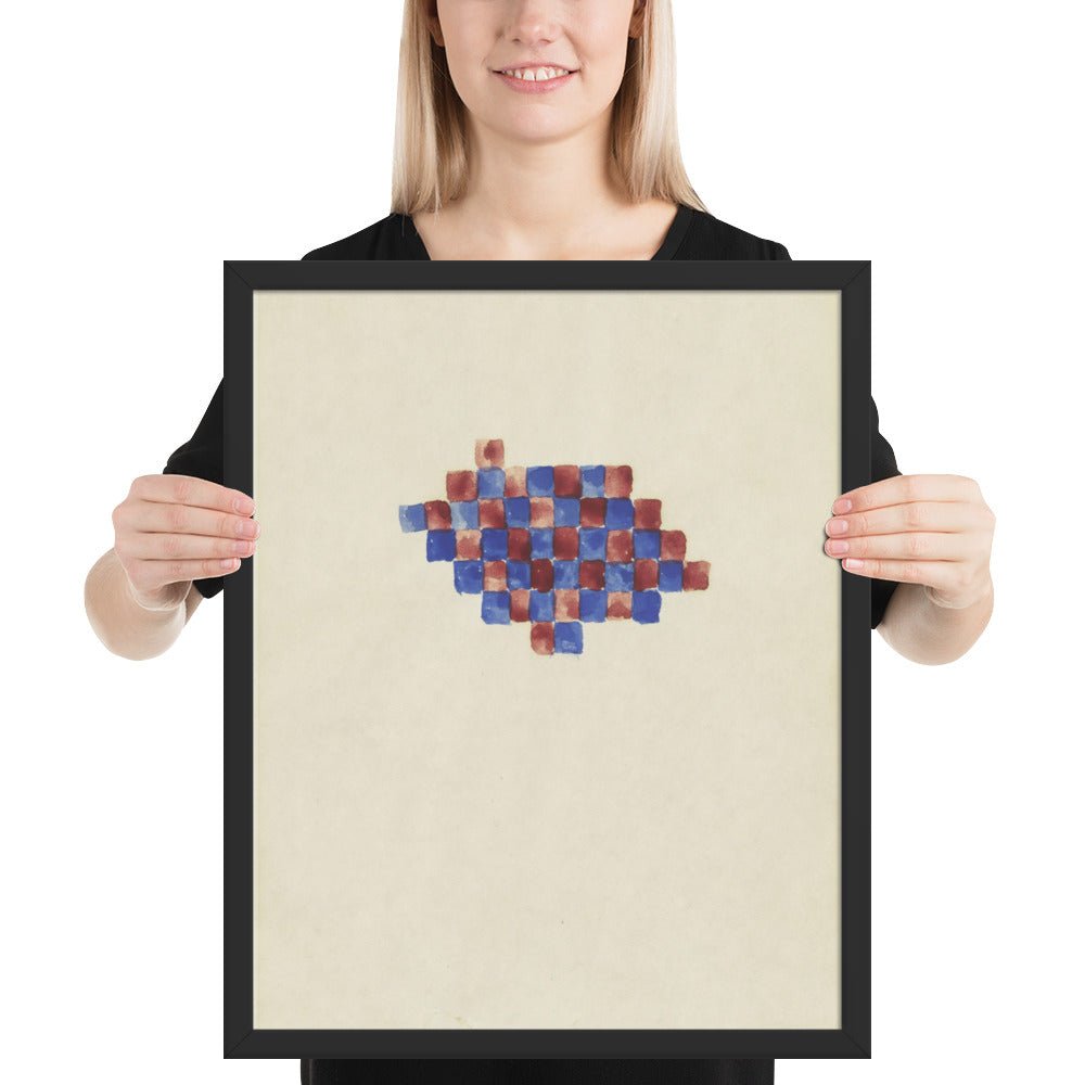 Checker Board Series by Richard Tuttle, Framed poster