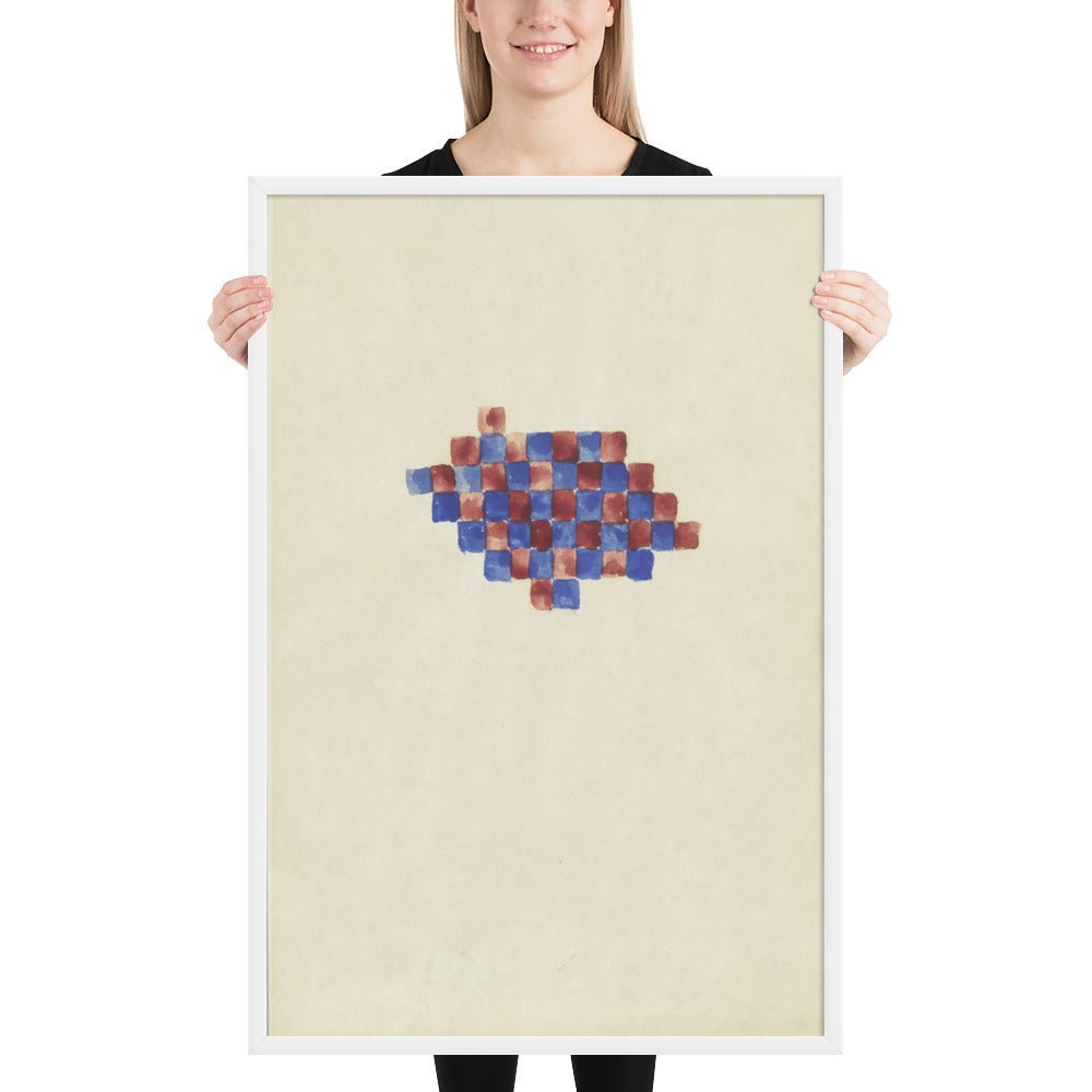 Checker Board Series by Richard Tuttle, Framed poster