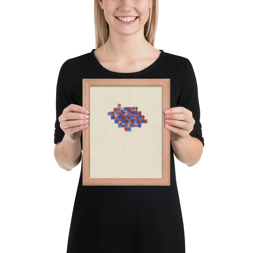 Checker Board Series by Richard Tuttle, Framed poster