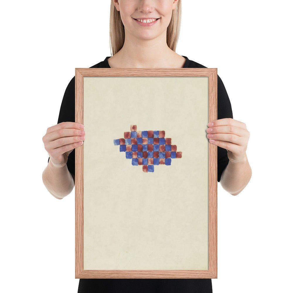 Checker Board Series by Richard Tuttle, Framed poster