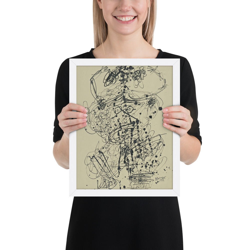 Corps de Dame by Jean Dubuffet, Framed poster