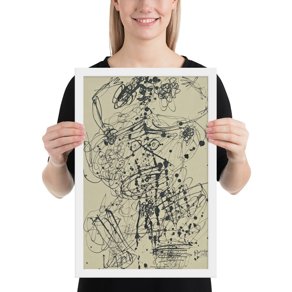 Corps de Dame by Jean Dubuffet, Framed poster