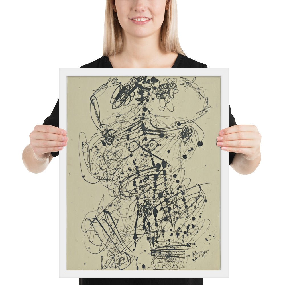 Corps de Dame by Jean Dubuffet, Framed poster