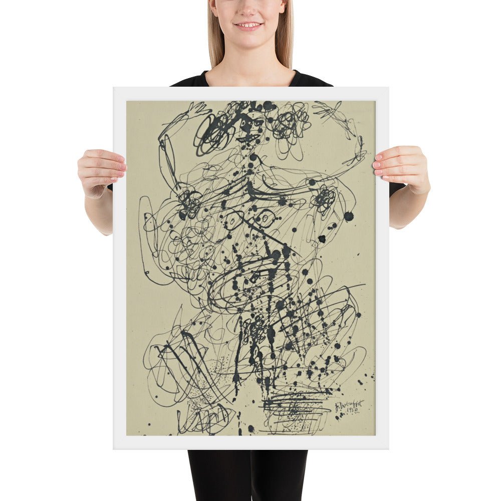 Corps de Dame by Jean Dubuffet, Framed poster