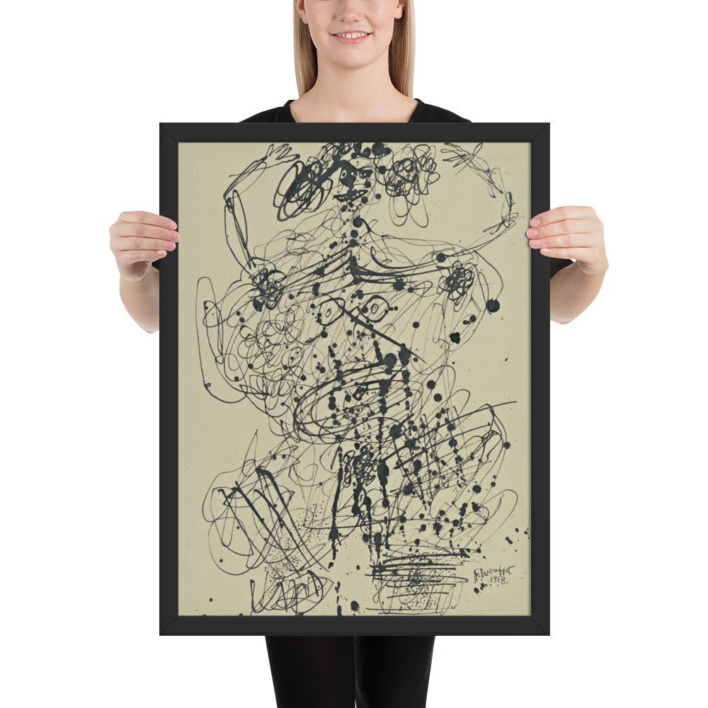 Corps de Dame by Jean Dubuffet, Framed poster