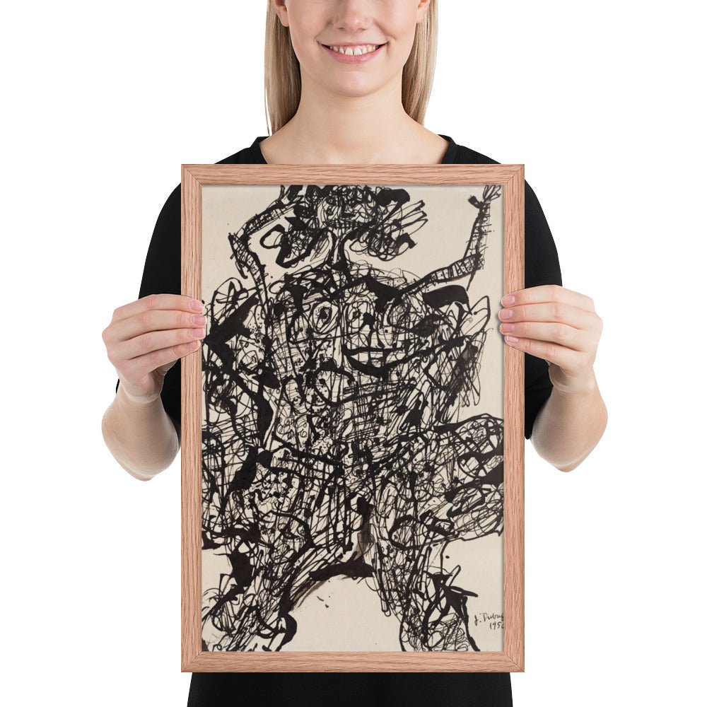 Corps de Dame v2 by Jean Dubuffet, Framed poster