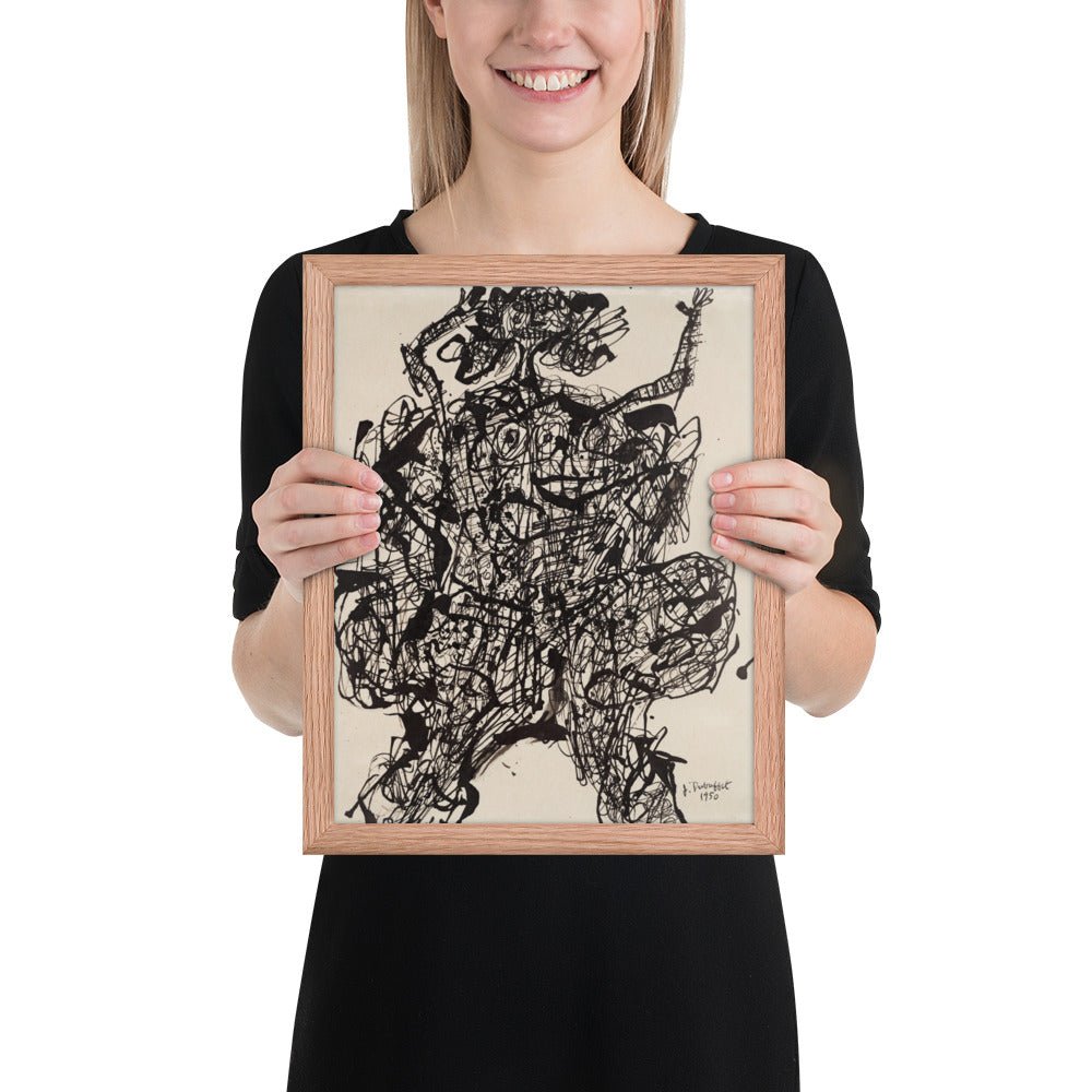 Corps de Dame v2 by Jean Dubuffet, Framed poster