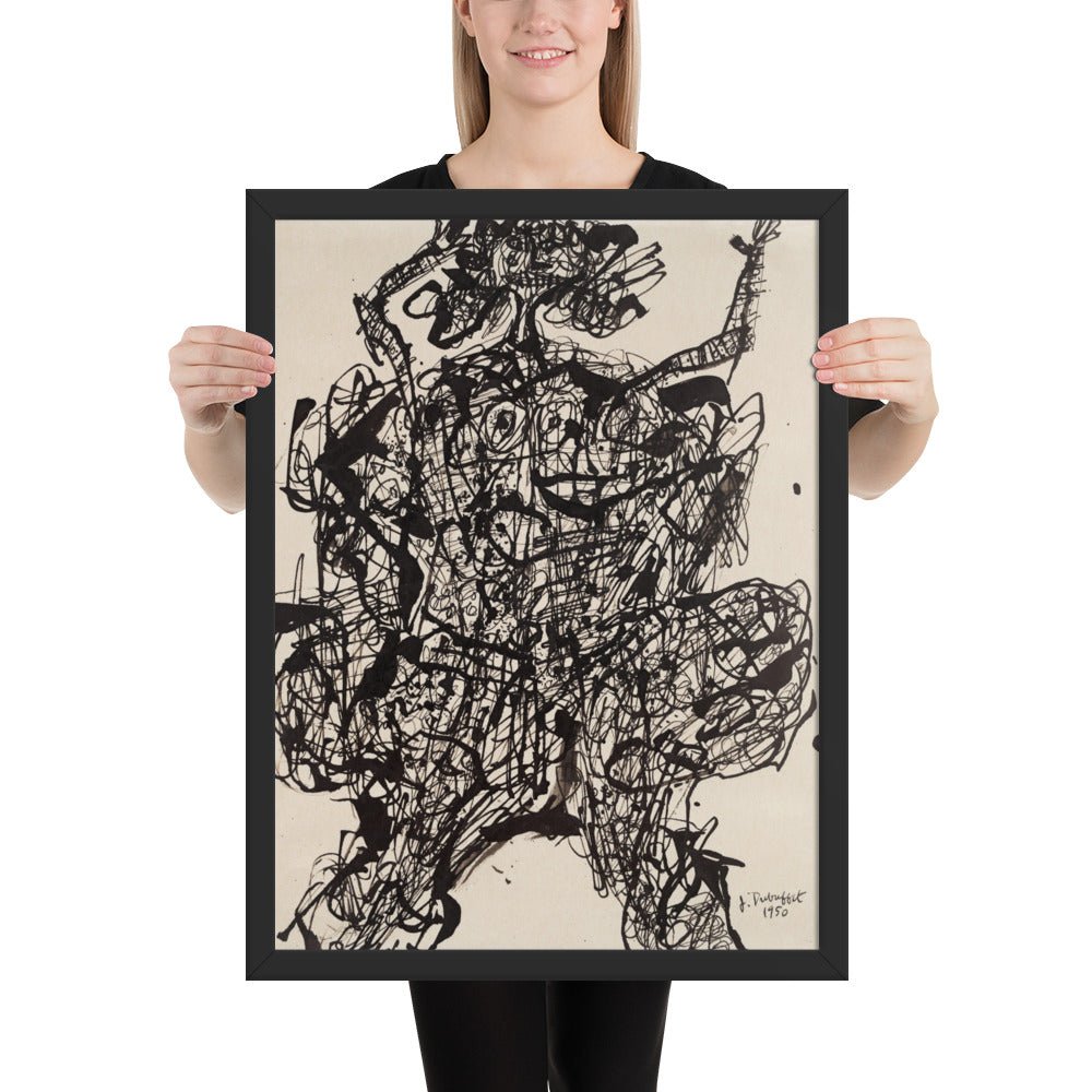 Corps de Dame v2 by Jean Dubuffet, Framed poster