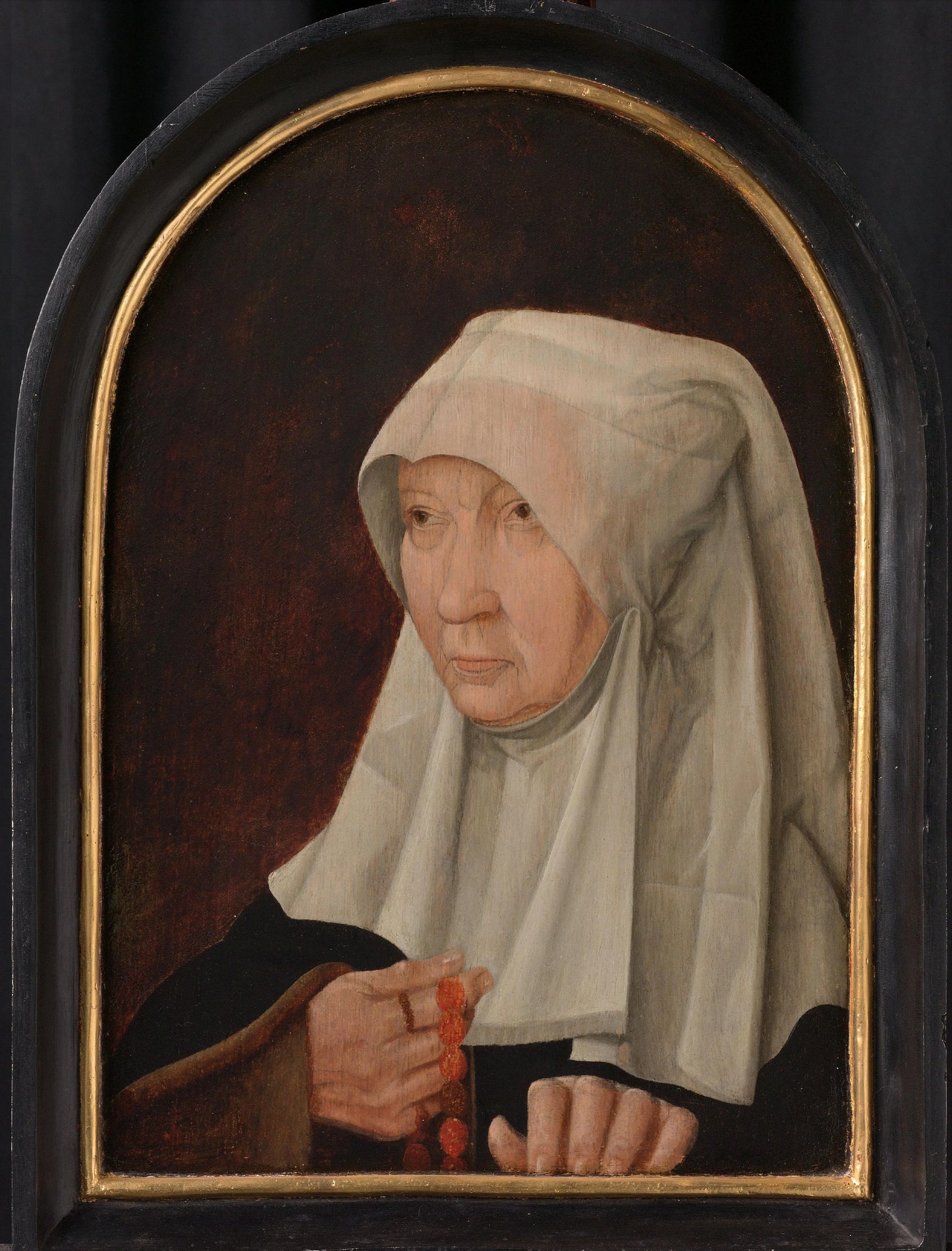 Portrait of Jacomina Claesdr van Ruyven (died 1509), Wife of Arent Franckensz van der Meer – anonymous Vintage Portrait Art Print | Wall Art Poster