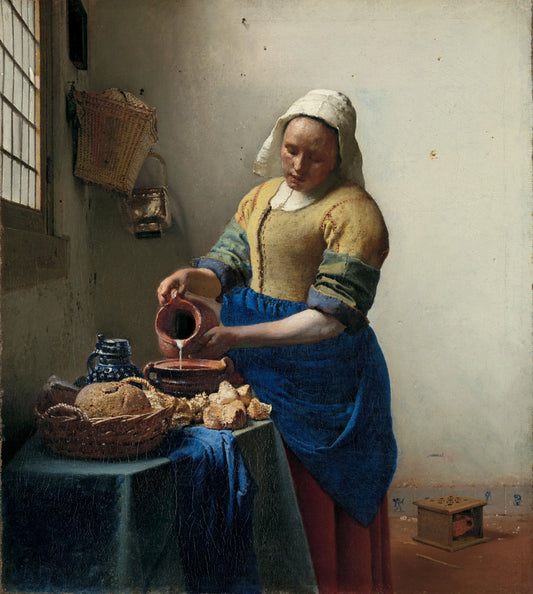 The Milkmaid – Johannes Vermeer Vintage Art Print | Wall Art Poster