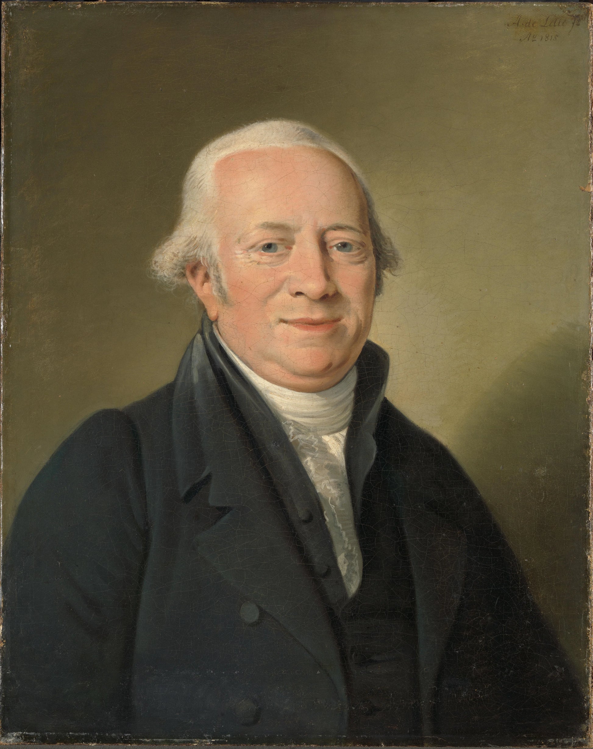 Cornelis Sebille Roos (1754-1820), Amsterdam Art Dealer and Keeper of the Nationale Konst-Gallery in Huis ten Bosch, The Hague – Adriaan de Lelie (mentioned on object) Vintage Portrait Art Print | Wall Art Poster
